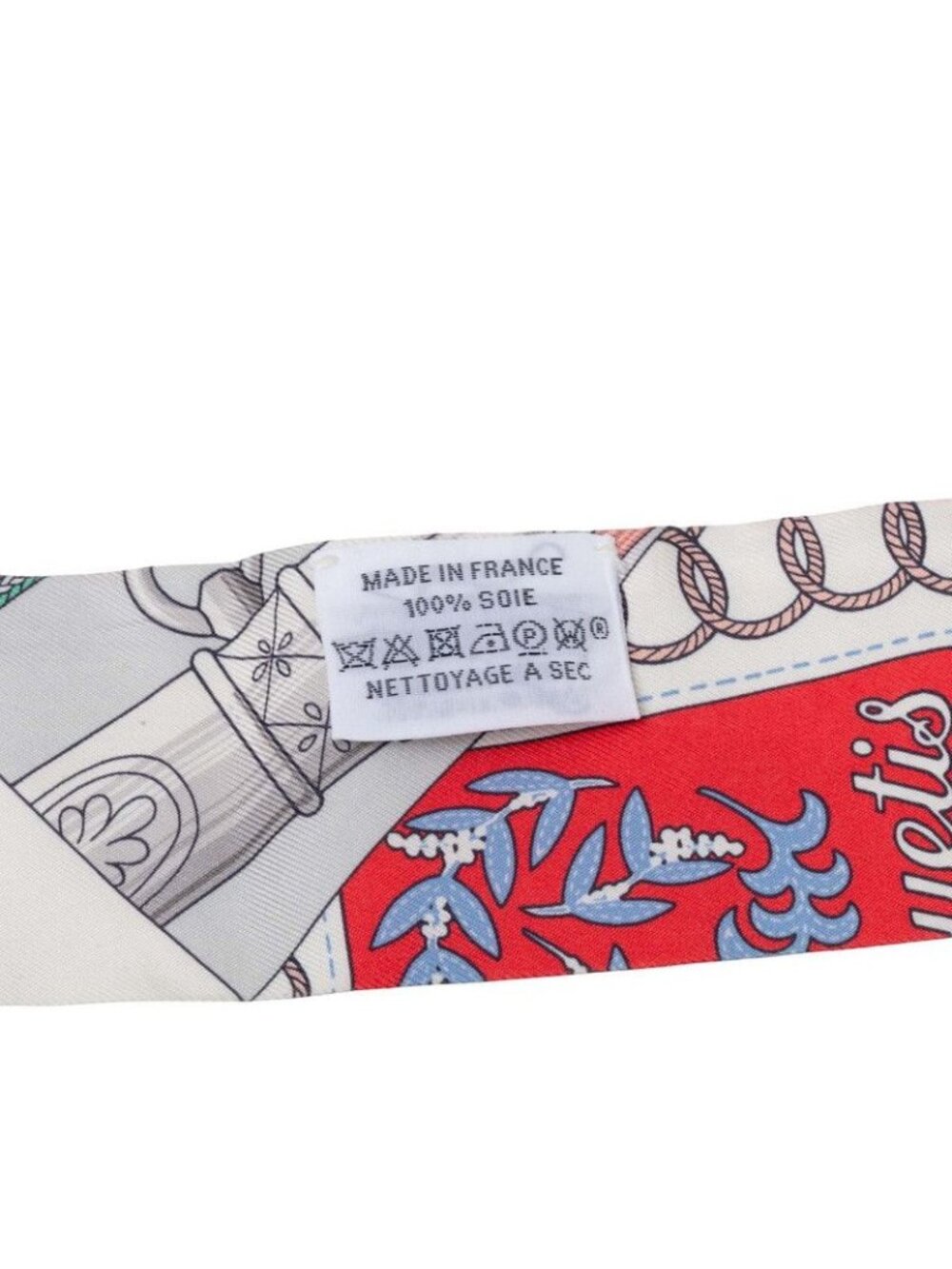 Hermes Twill Cliquetis Scarf Multicolor Silk - Picture 6 of 7